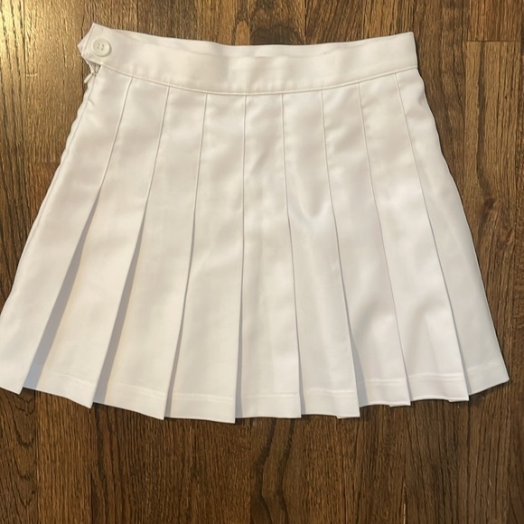 Authentic American Apparel White Gabardine Tennis Skirt S - Picture 3 of 5